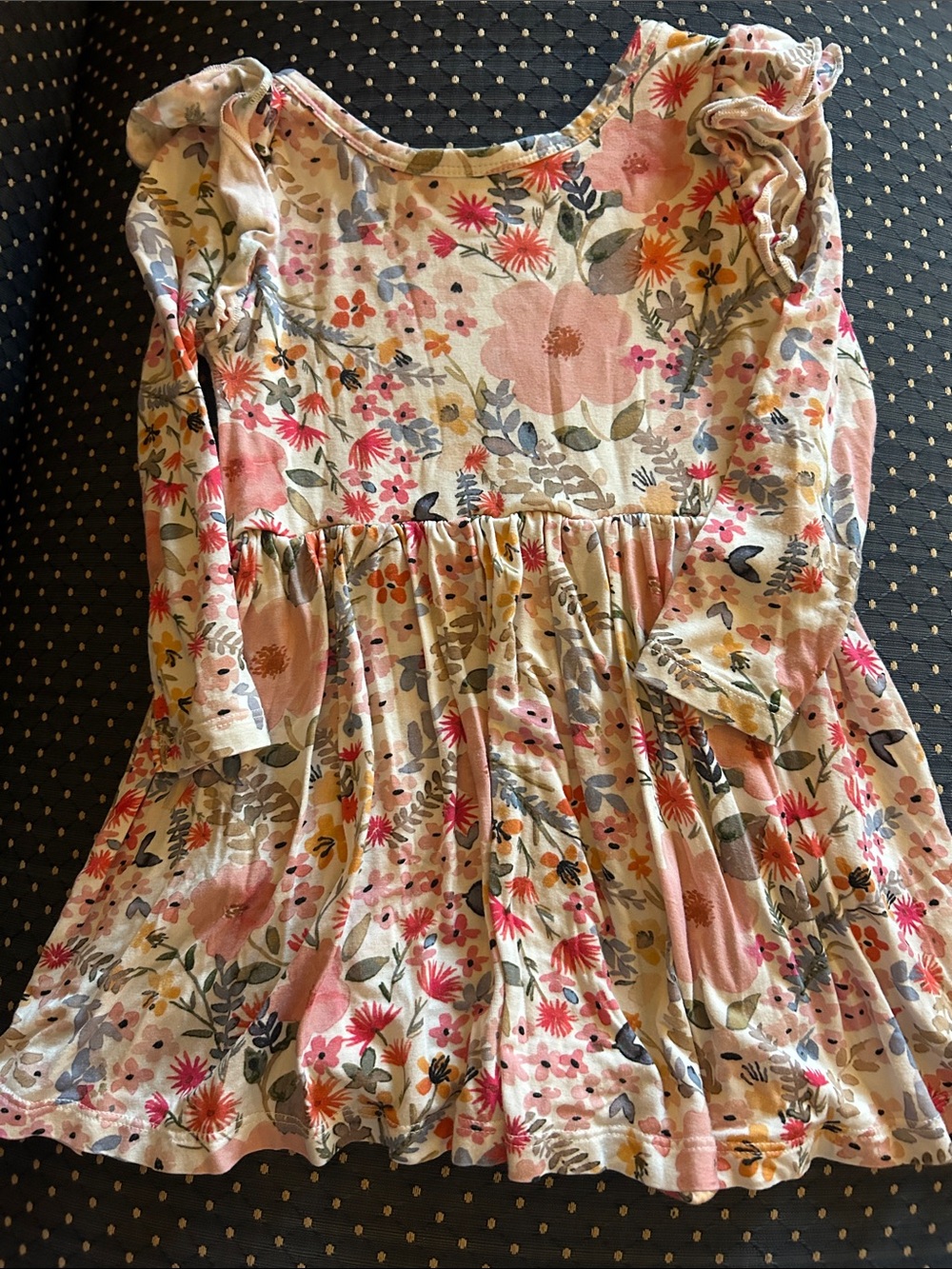 Little Sleepies Pink Multi Floral Long Sleeve Dress